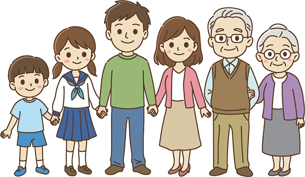 家族のイラスト