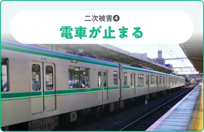 二次被害❹古いビルが崩れたり、落下物が発生