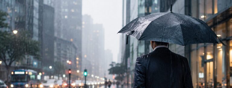 通勤時の服装は？台風の日に 注意すること